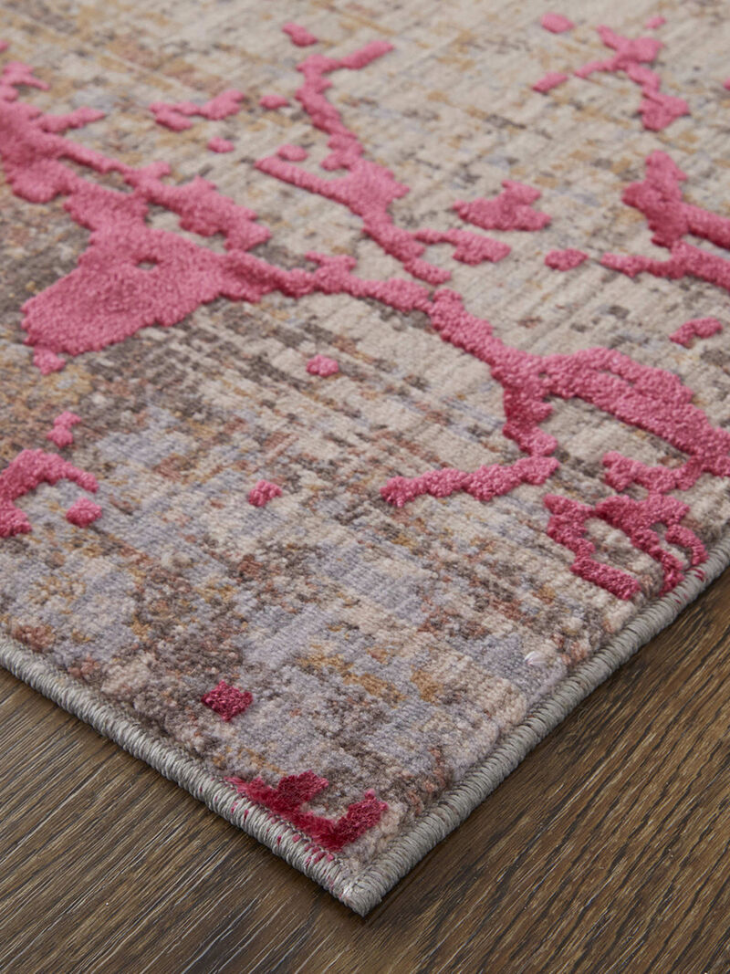Pryor 39NEF 5' x 8' Pink/Gray/Taupe Rug