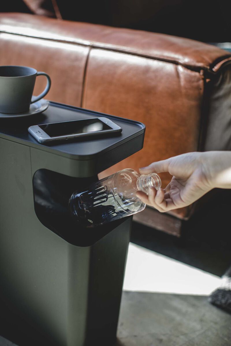 Side Table Trash Can
