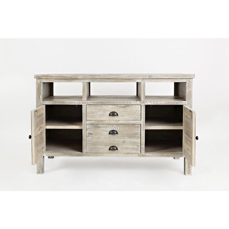 Jofran Artisan's Craft Rustic Farmhouse Distressed Acacia Media Console 50