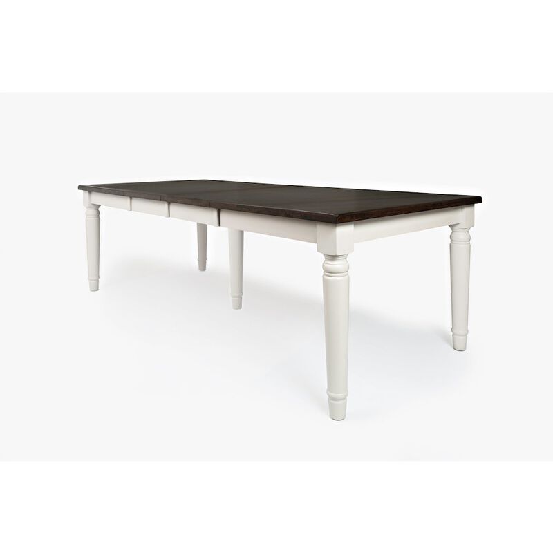 Jofran Orchard Park Farmhouse Solid Rubberwood Rectangular Extension Table