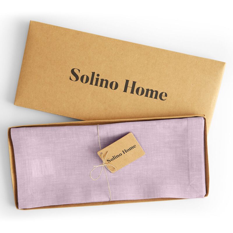 Solino Home 100% Pure Linen Table Runner | Athena for Thanksgiving, Christmas