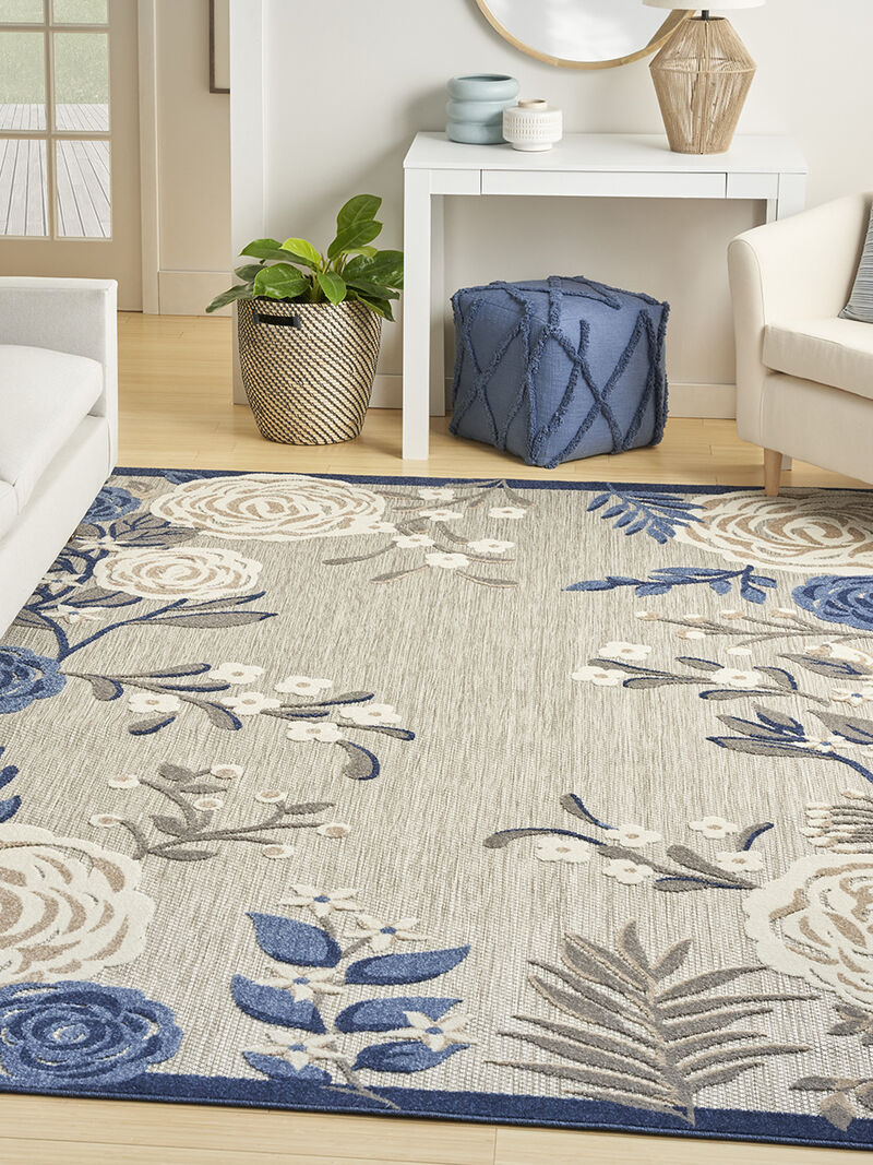 Aloha ALH32 Blue/Gray 3'6" x 5'6" Rug