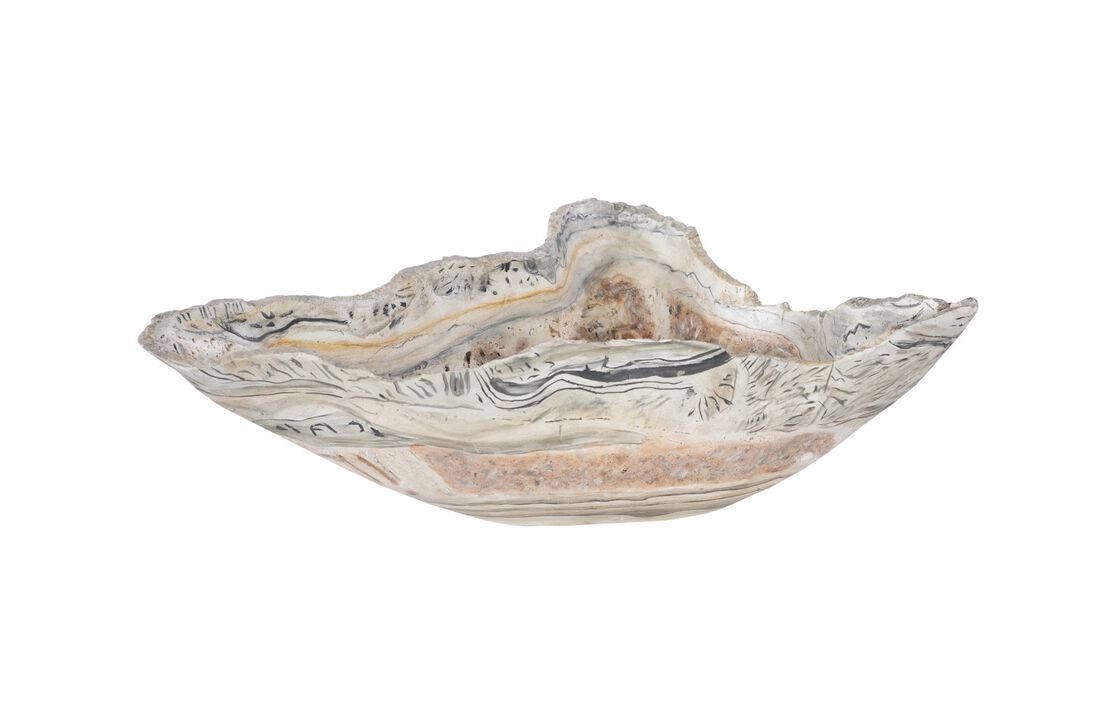 Cast Medium Onyx Bowl in Faux Finish Cast Medium Onyx Bowl in Faux Finish