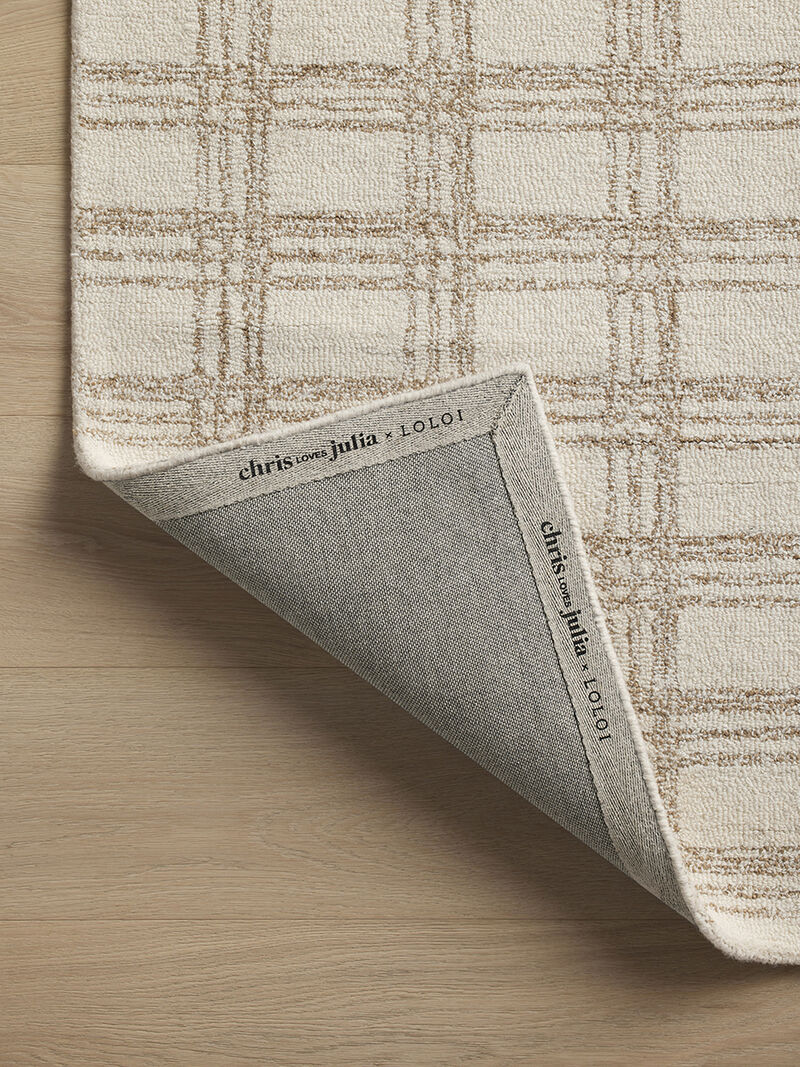 Polly POL-12 Cream / Sand 7''9" x 9''9" Rug by Chris Loves Julia