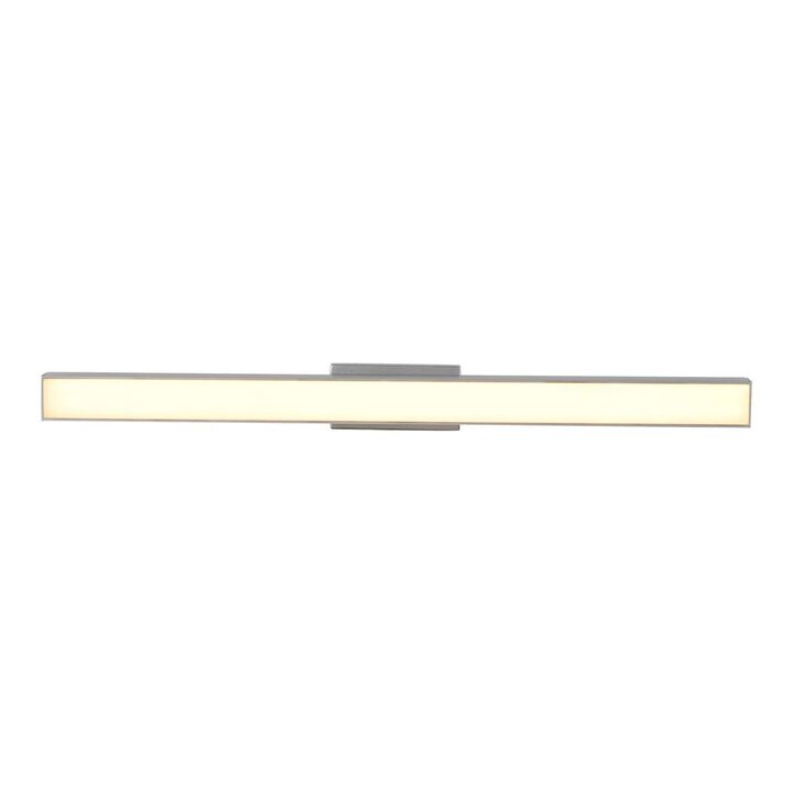 VONN Lighting Integrated AC LED ADA Compliant Bathroom Wall Lighting Fixture in Silver