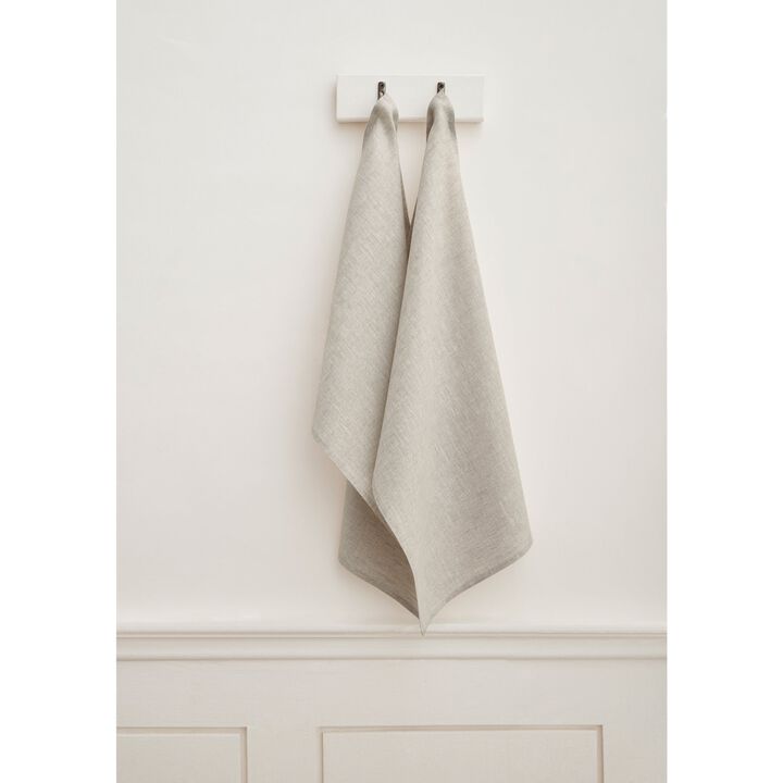 Solino Home 100% Pure Linen Kitchen Towels Set of 2 - 17 x 26 Inch | Athena