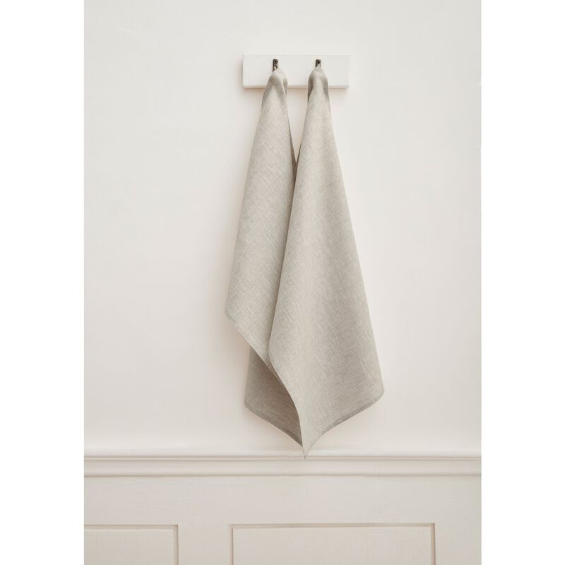 Solino Home 100% Pure Linen Kitchen Towels Set of 2 - 17 x 26 Inch | Athena