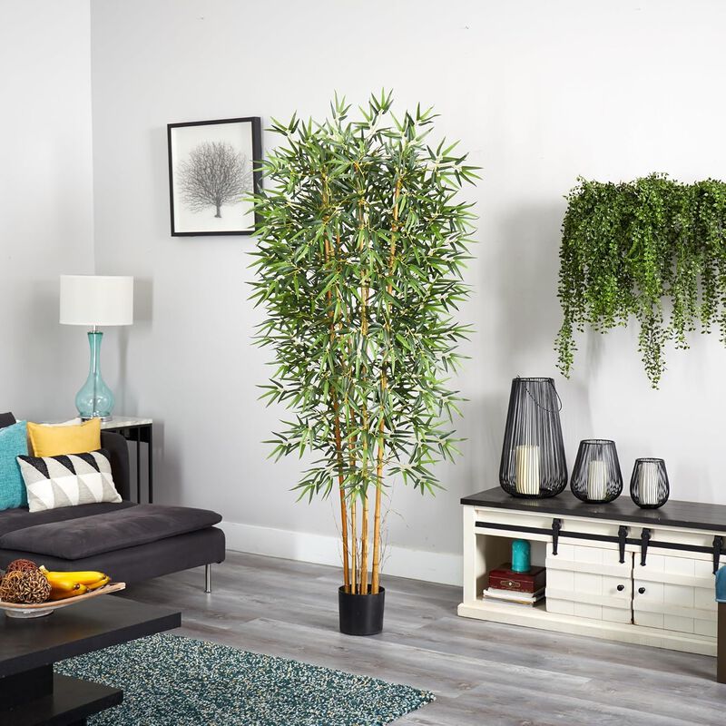 Hivvago 7 Feet Bamboo Palm Silk Tree