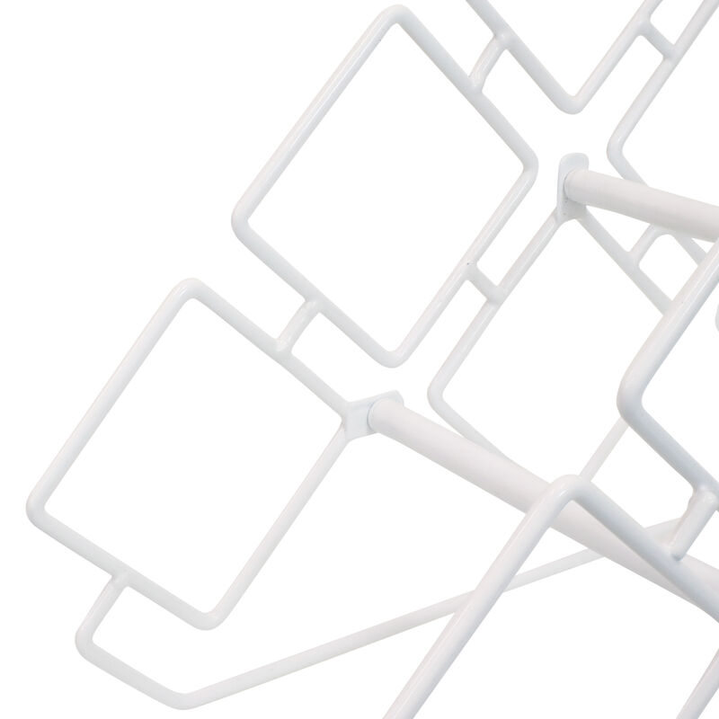 Sunnydaze 6-Bottle Steel Wire Triangular Tabletop Wine Rack