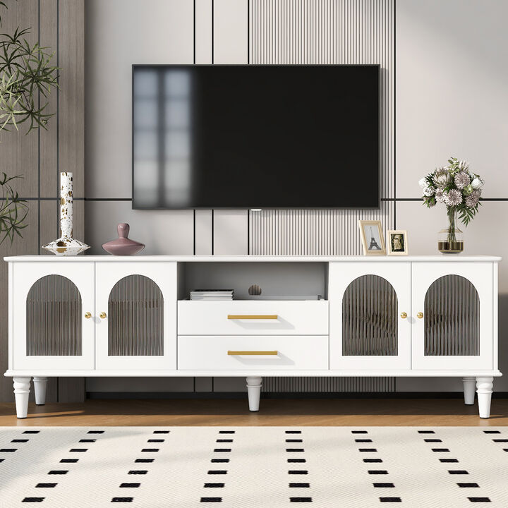 Merax  Retro Entertainment Center Media Console TV Stand