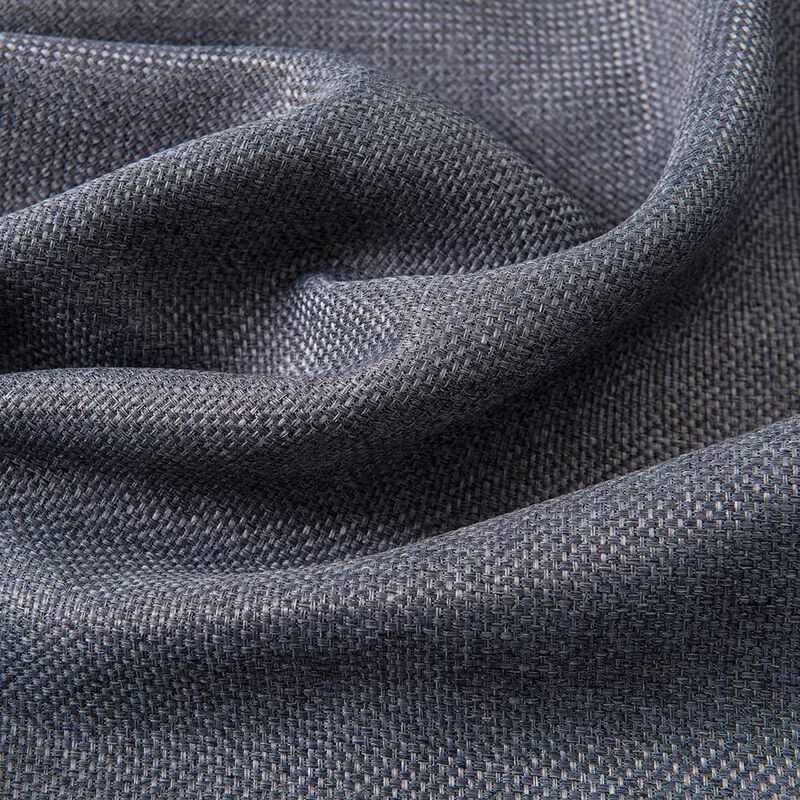 Oliva Gray Lucas Jacquard Blackout Grommet Panel - Charcoal