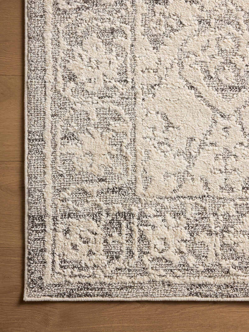 Gigi Ivory/Stone 4'0" x 6'0" Accent Rug by Magnolia Home by Joanna Gaines x Loloi