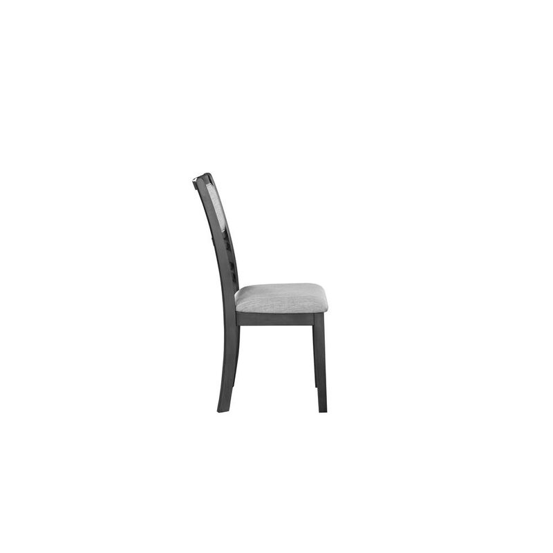 New Classic Furniture Furniture Gia Solid Wood Dining Chair in Gray (Set of 2)