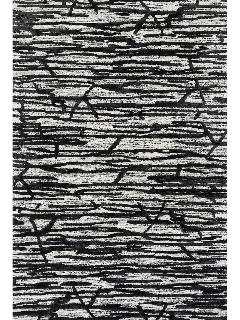 Juneau JY07 Ivory/Black 3'6" x 5'6" Rug