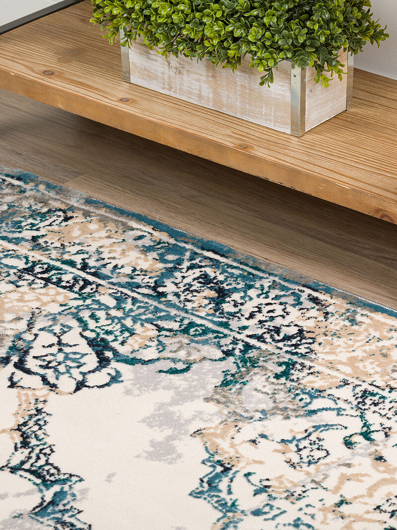 Karma KM23 Ivory 3'3" x 5'1" Rug
