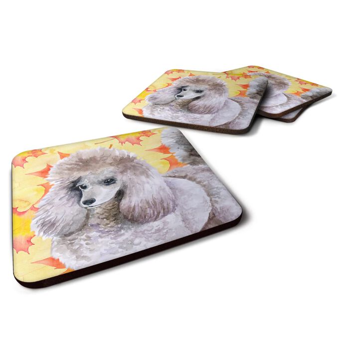 Caroline's Treasures Poodle Fall Decorative coasters, Multicolor