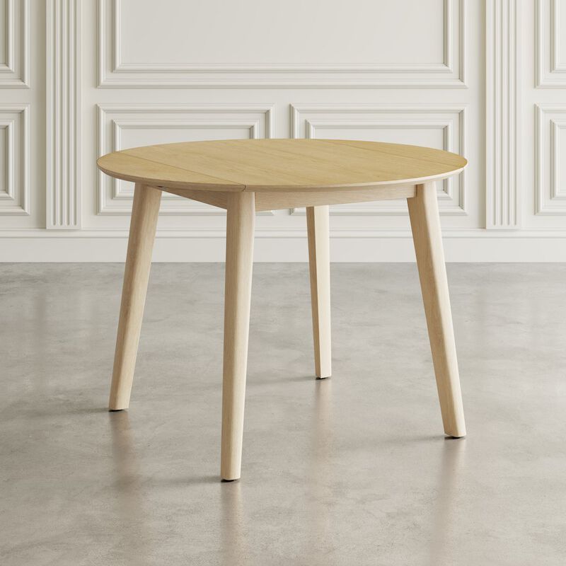 Jofran Percy 42 Contemporary Round Drop-Leaf Dining Table