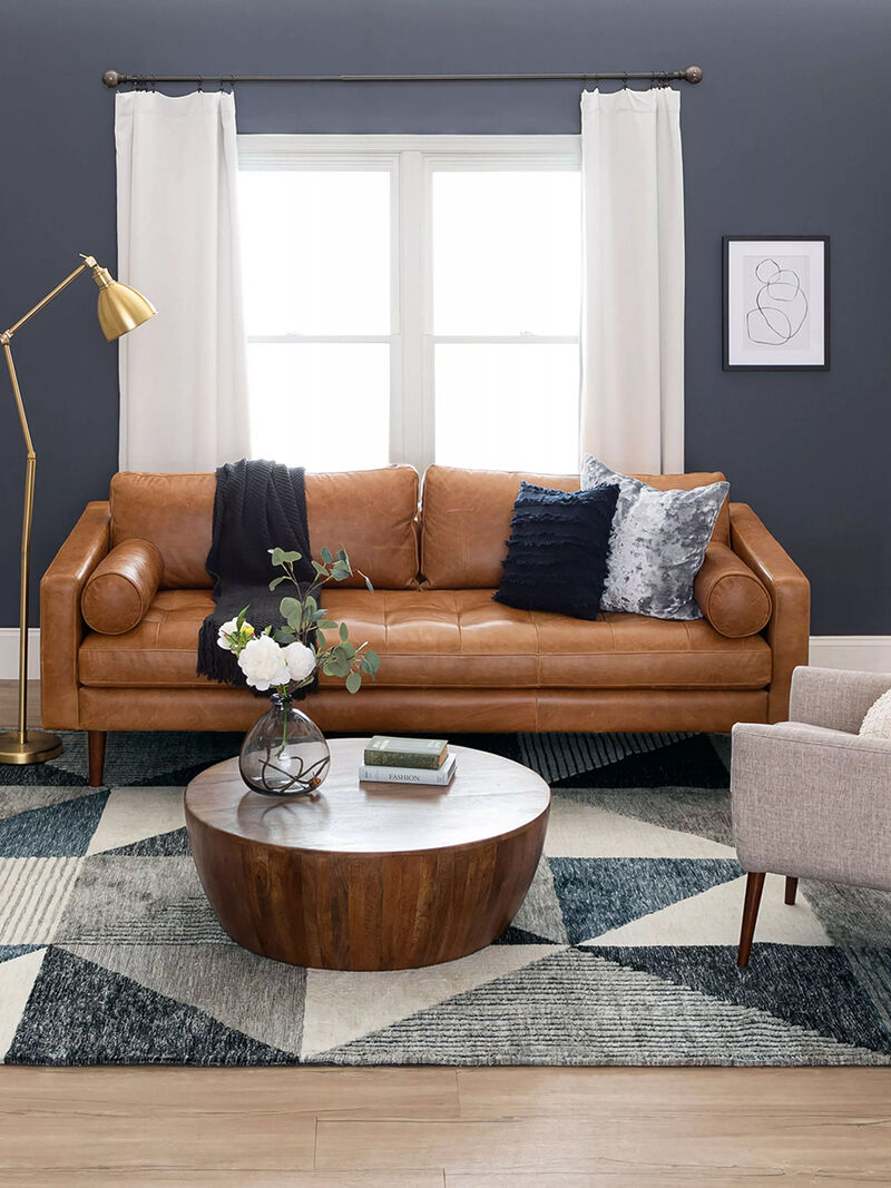 Bowen By Drew & Jonathan Home Oblique Blue 8' X 10' Rug