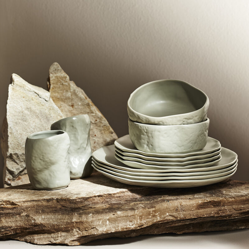 Stone by Mercer Project ATIK Stoneware 32 Piece Dinnerware Set