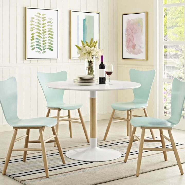Modway - Whirl Round Dining Table White