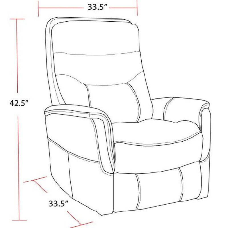 Parker Living Gemini - Capri Silver Swivel Glider Recliner