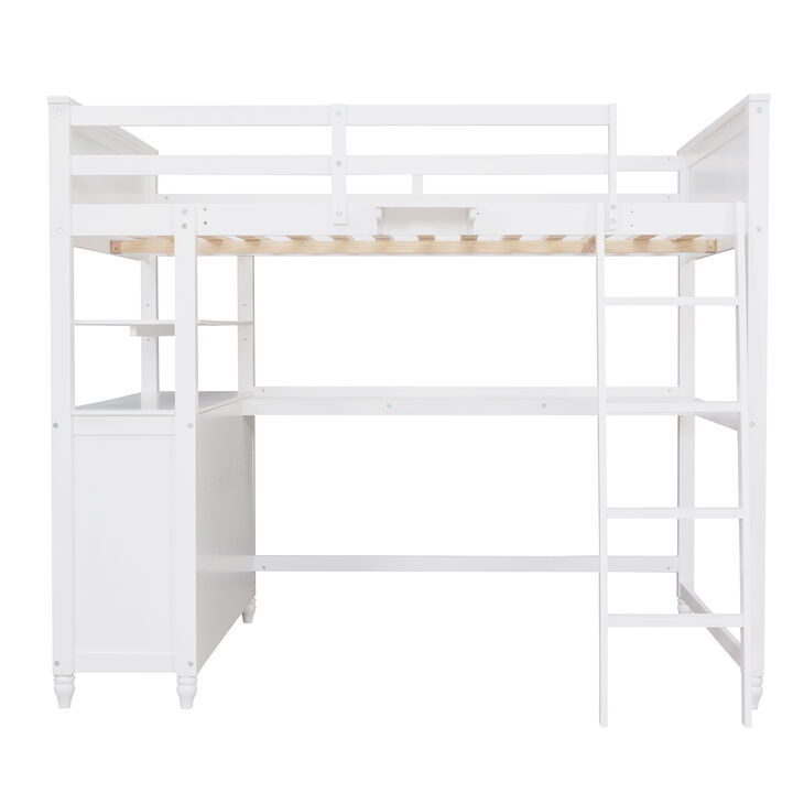 Merax Loft Bed with Drawers and Desk Merax Loft Bed with Drawers and Desk