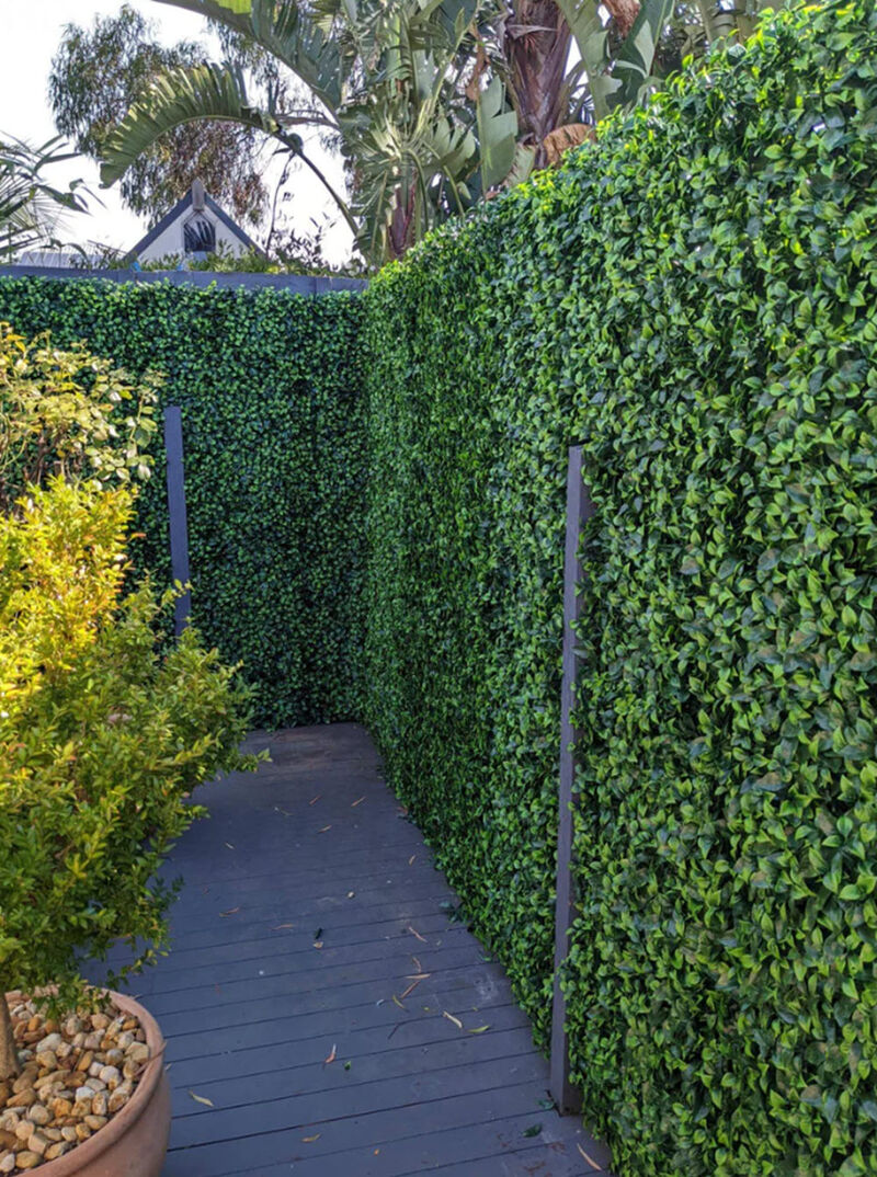 Jasmine Artificial Green Wall 40" x 40" 11SQFT Commercial Grade UV Resistant