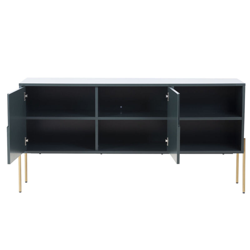 Combo Mid Century Sideboard Buffet Table Or TV Stand With Storage For Living Room Kitchen