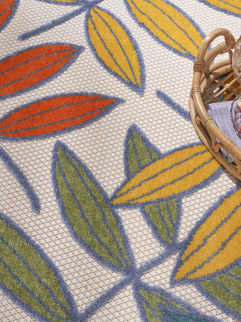 Aloha ALH18 Ivory/Multicolor 9' x 12' Rug