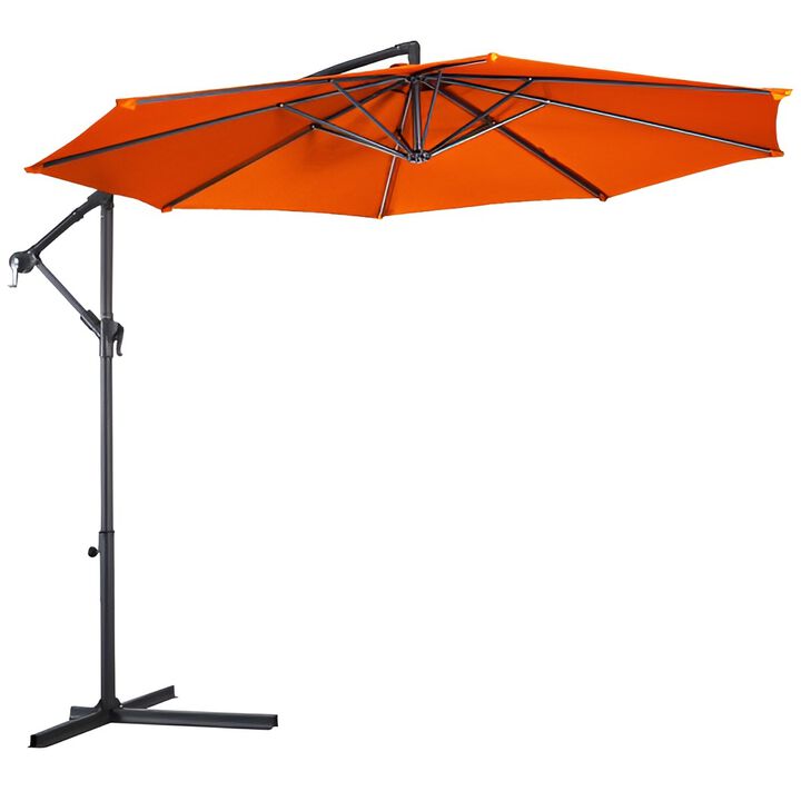 10 Feet Patio Outdoor Sunshade Hanging Umbrella 10 Feet Patio Outdoor Sunshade Hanging Umbrella