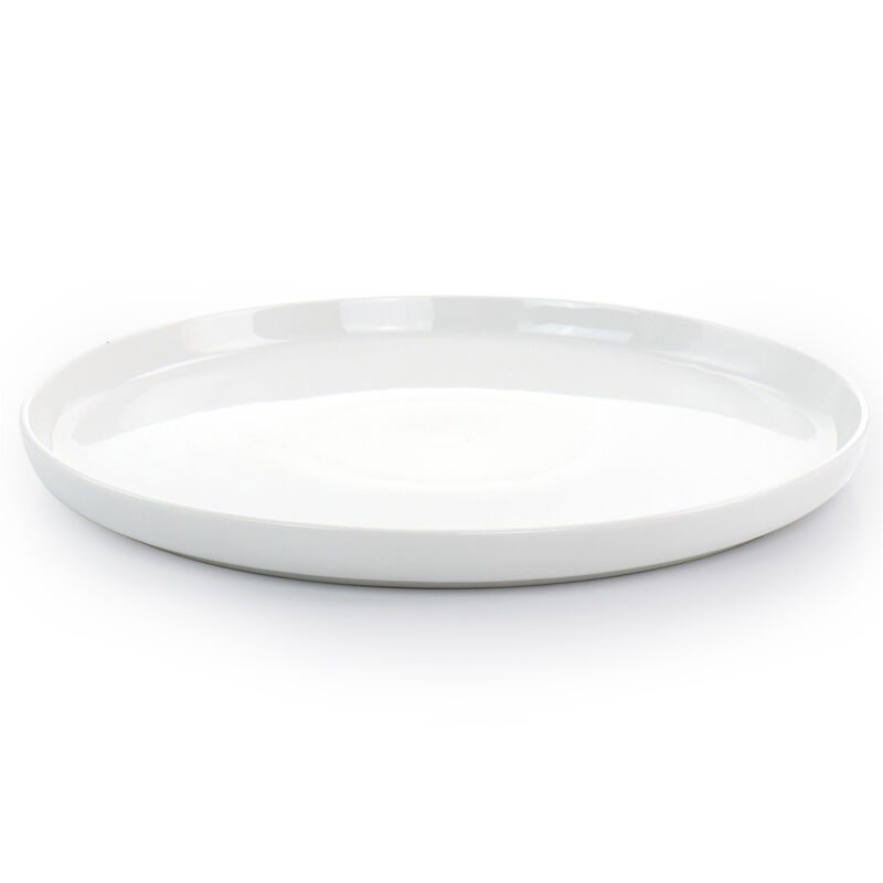 Gibson Home White Deco 16 Piece Fine Ceramic Dinnerware Set in White