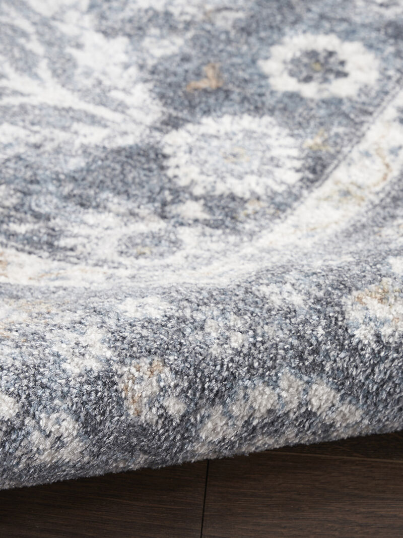 Astra Machine Washable ASW16 Dark Blue 4' x 6' Rug