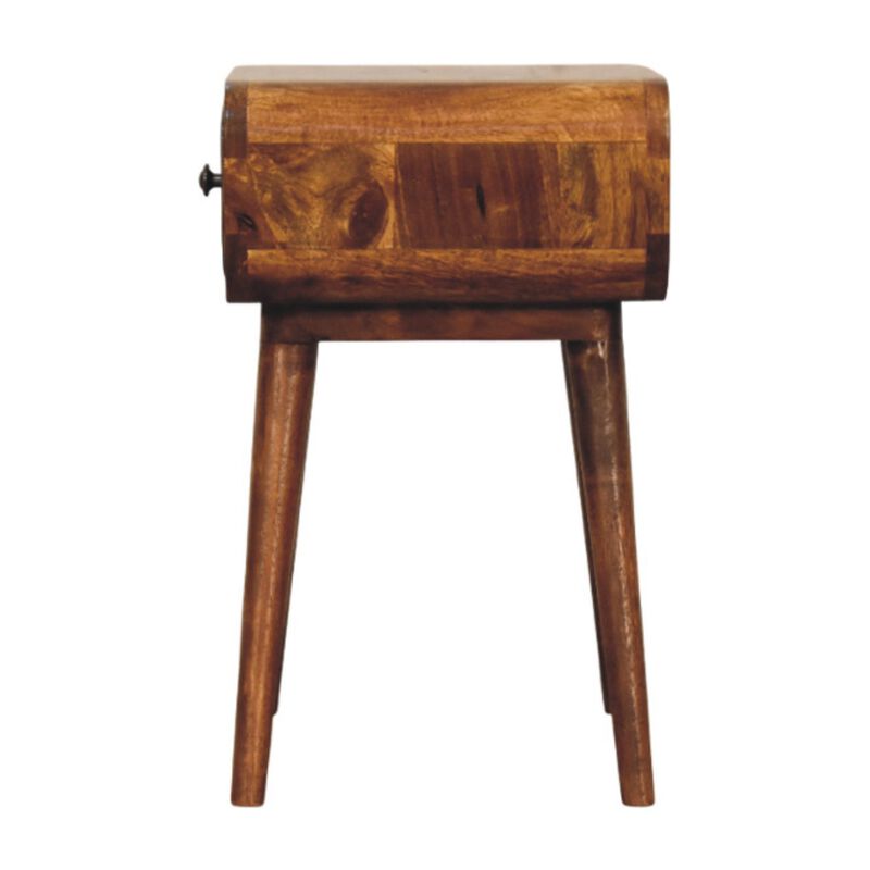 Artisan Furniture Solid Wood Avora Mini Chestnut Nightstand with 1 drawer