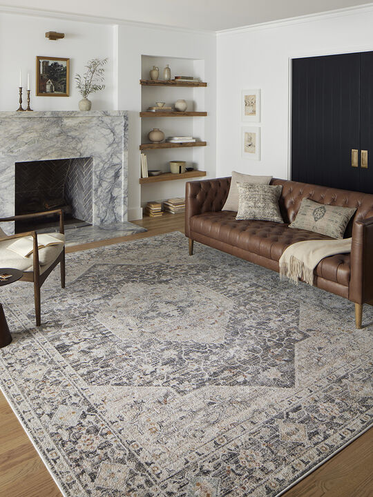 Monroe MON01 Charcoal/Multi 5'3" x 7'9" Rug