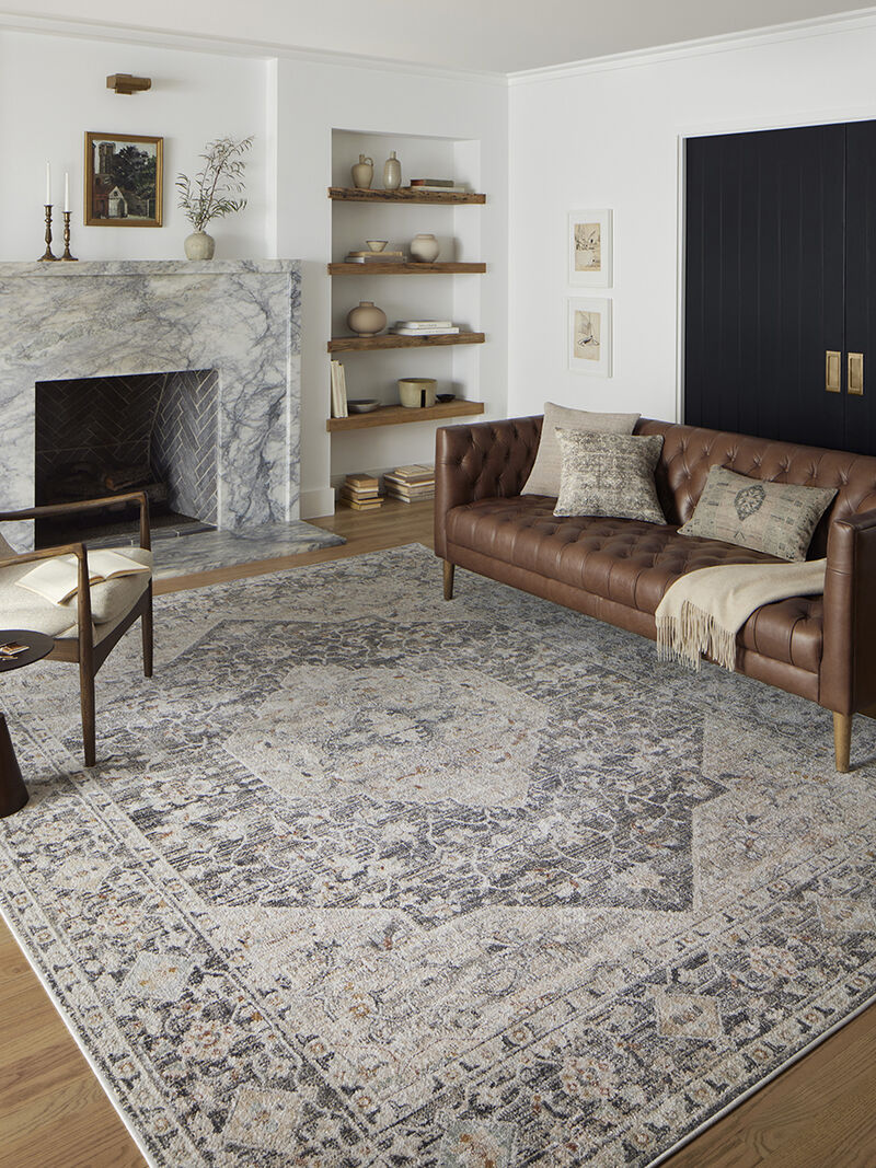Monroe MON01 Charcoal/Multi 5'3" x 7'9" Rug