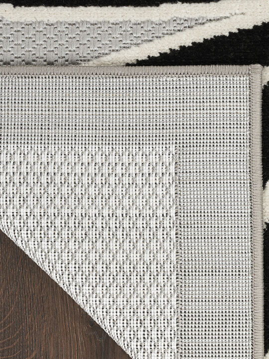 Aloha ALH33 Black/White 3'6" x 5'6" Rug