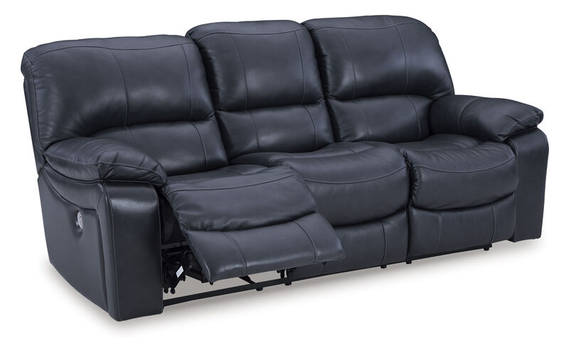 Leesworth Blue Power Reclining Sofa