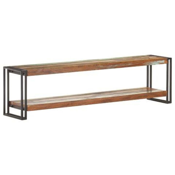 vidaXL TV Cabinet 59.1"x11.8"x15.7" Solid Reclaimed Wood