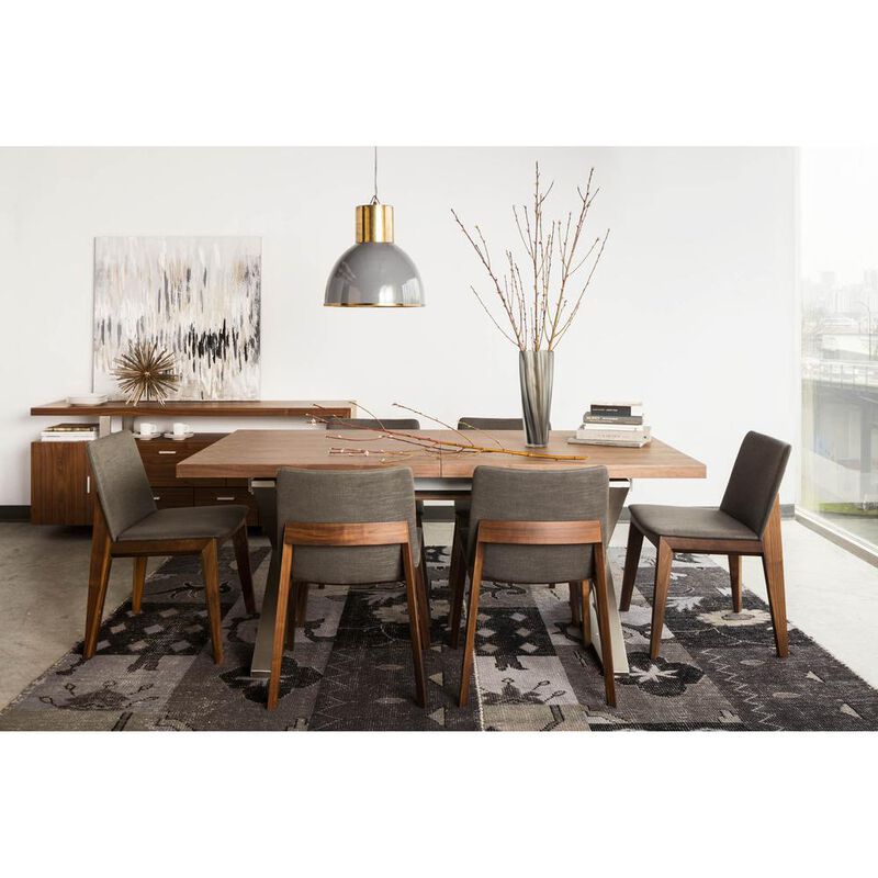 Moe's Home Collection Deco Dining Chair Grey-Set Of Two