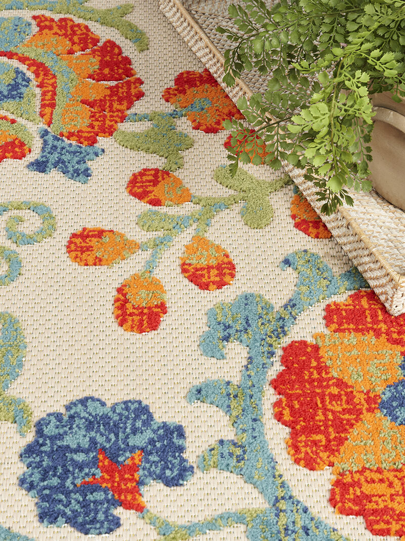 Aloha ALH17 Red/Multicolor 3'6" x 5'6" Rug
