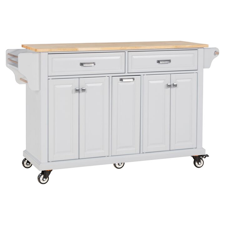 Streamdale Cambridge Natural Wood Top Kitchen Island with Storage Streamdale Cambridge Natural Wood Top Kitchen Island with Storage