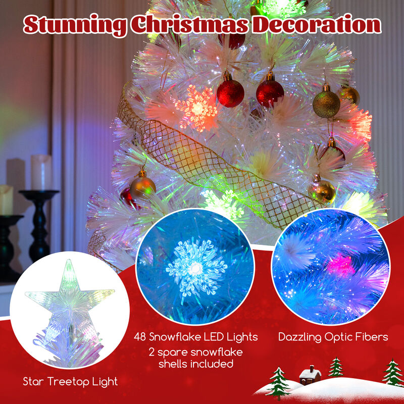 Artificial Christmas Tree with Iridescent Leaves for a Shimmering and Festive Holiday Decor