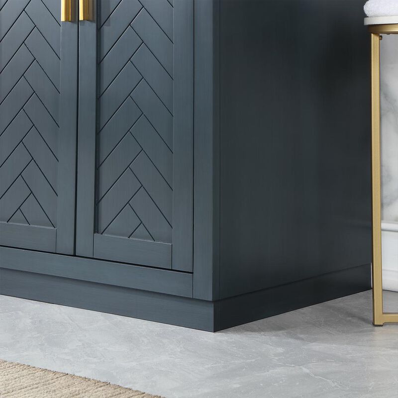 Altair 72 Double Bathroom Vanity Set in Classic Blue with Mirror