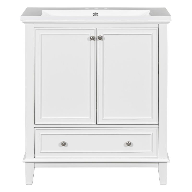 Bathroom Vanity with Sink Combo Multi-Functional Cabinet with Doors & Drawer for Stylish Storage