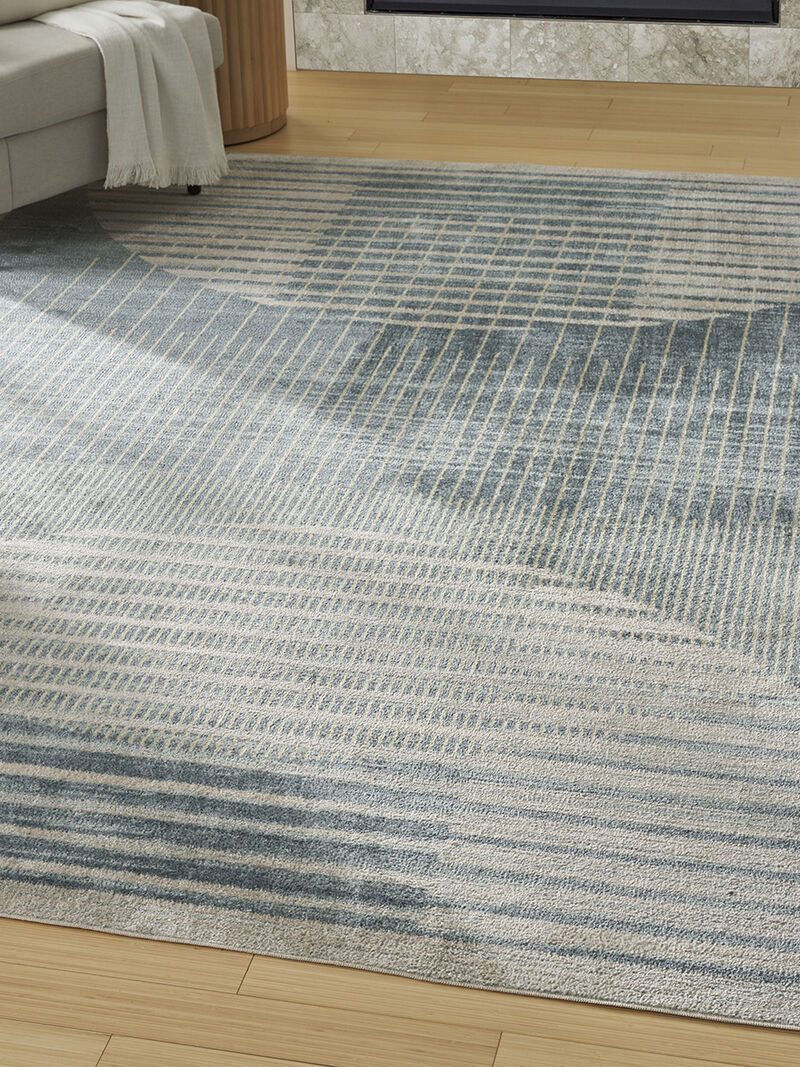 Astra Machine Washable ASW03 Blue 9' x 12' Rug