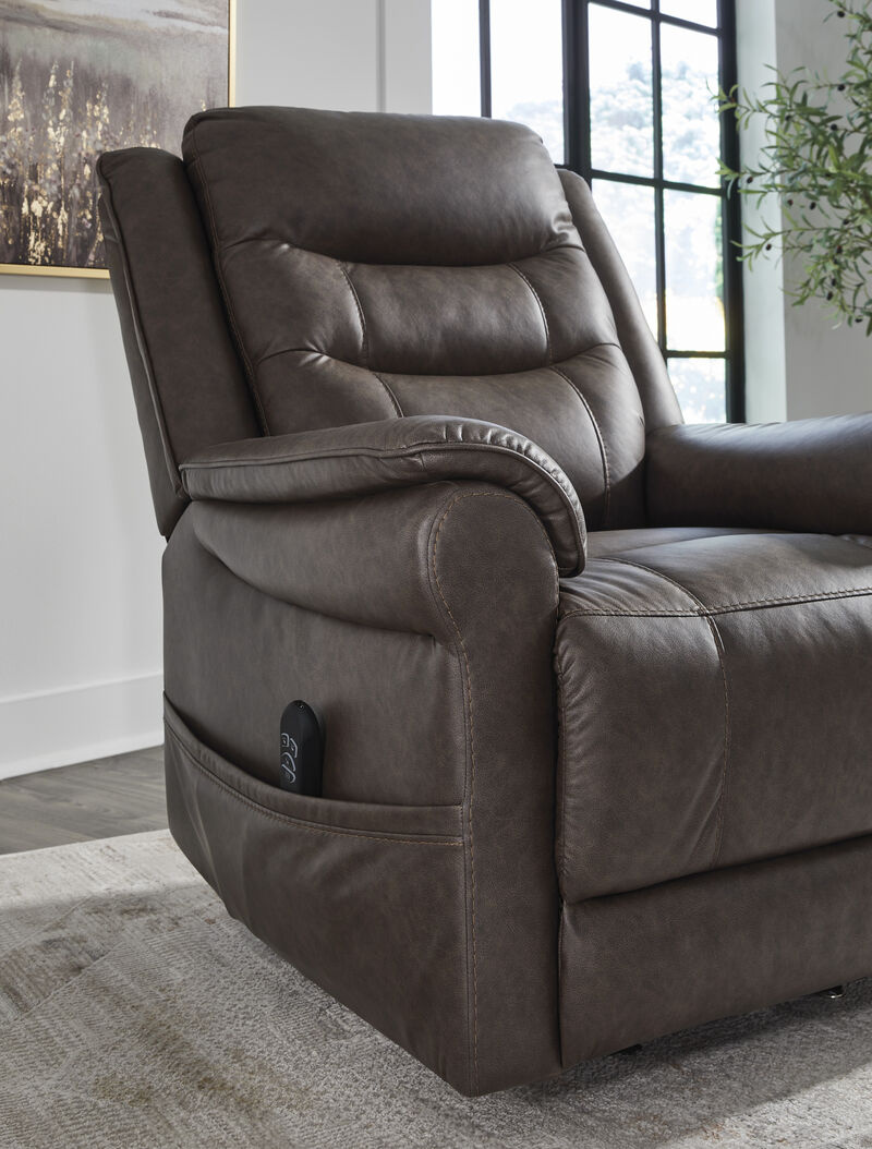 Oatman Umber Power Lift Recliner