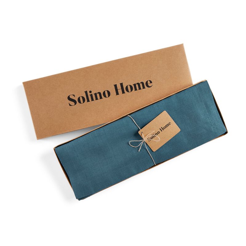 Solino Home 100% Pure Linen Table Runner | Fete for Valentine;s