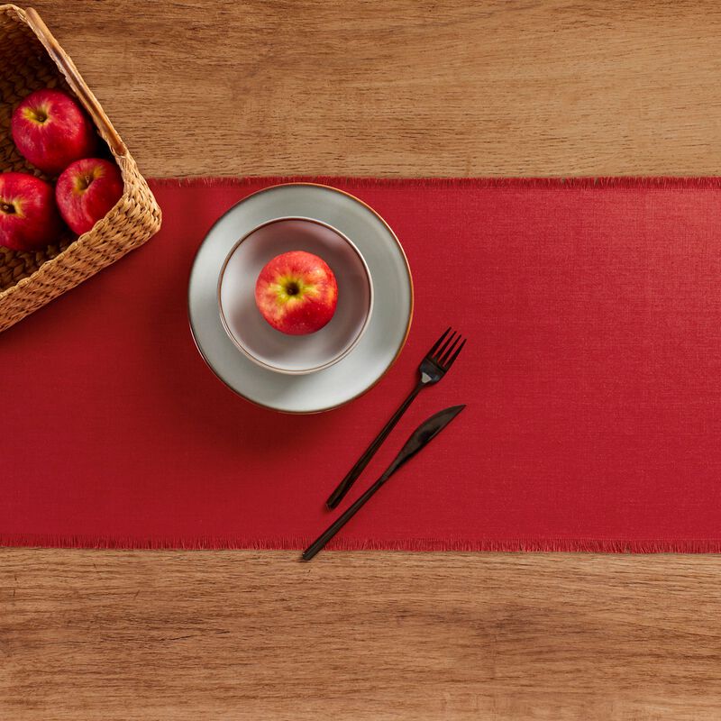 Solino Home 100% Pure Linen Table Runner 14 x 108 Inch | Milan