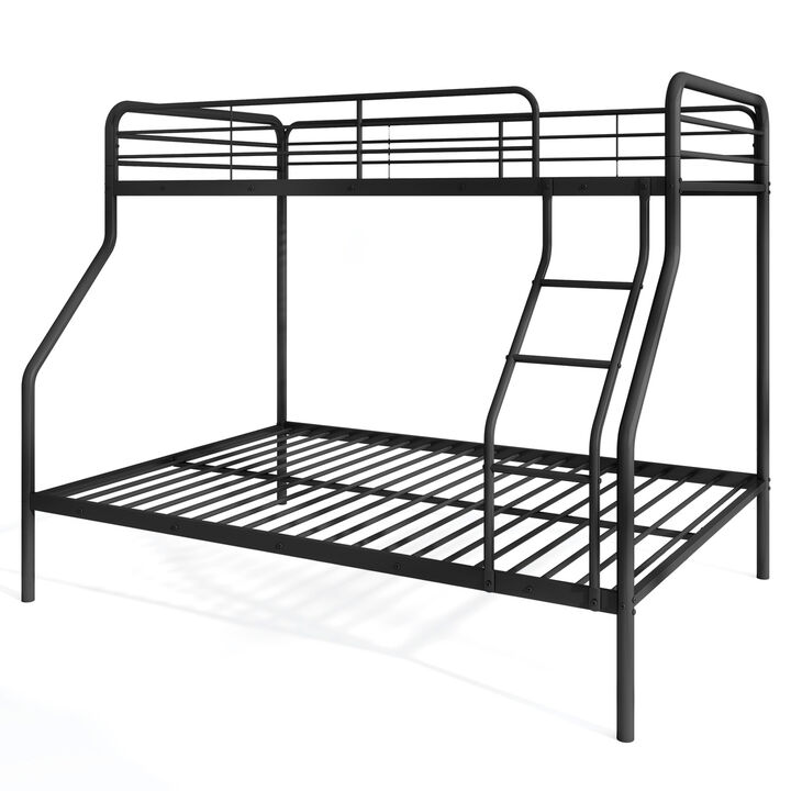Bunk Bed with Ladder and Full-length Guardrails