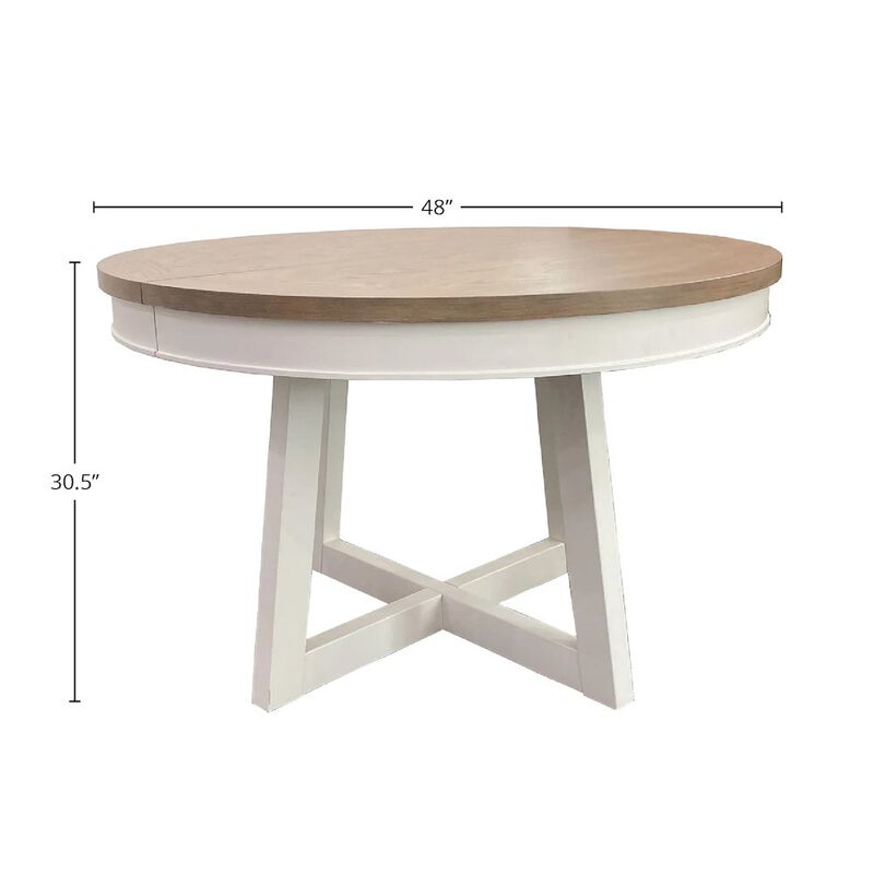 Parker House Furniture Modern Dining 48 In. Round Extendable Dining Table